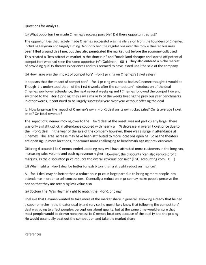 Case Study - Week 2