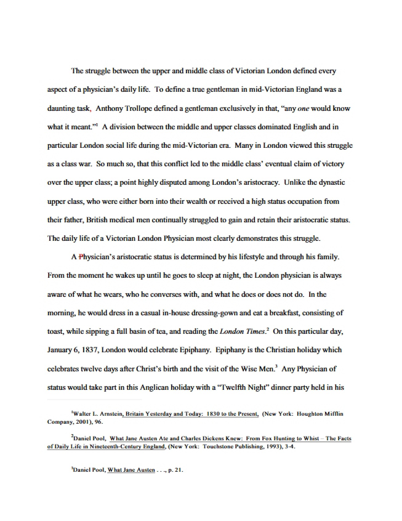 Lecture Materials for the Senior History Seminar