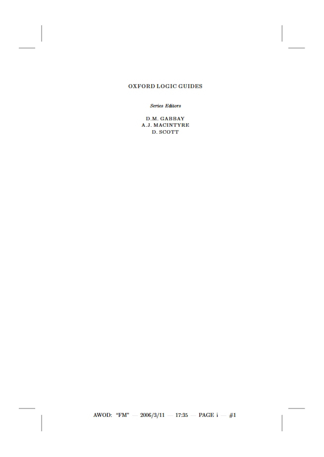 Logic Guides from Oxford