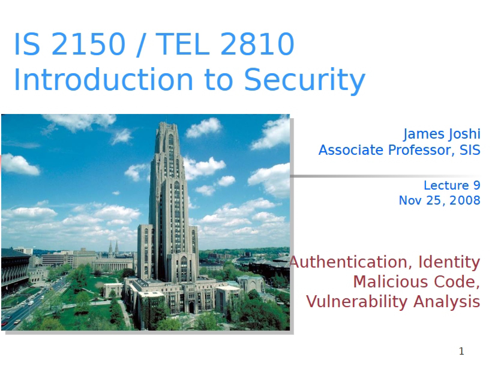 Vulnerability Analysis Auth, Identity, Malicious Code