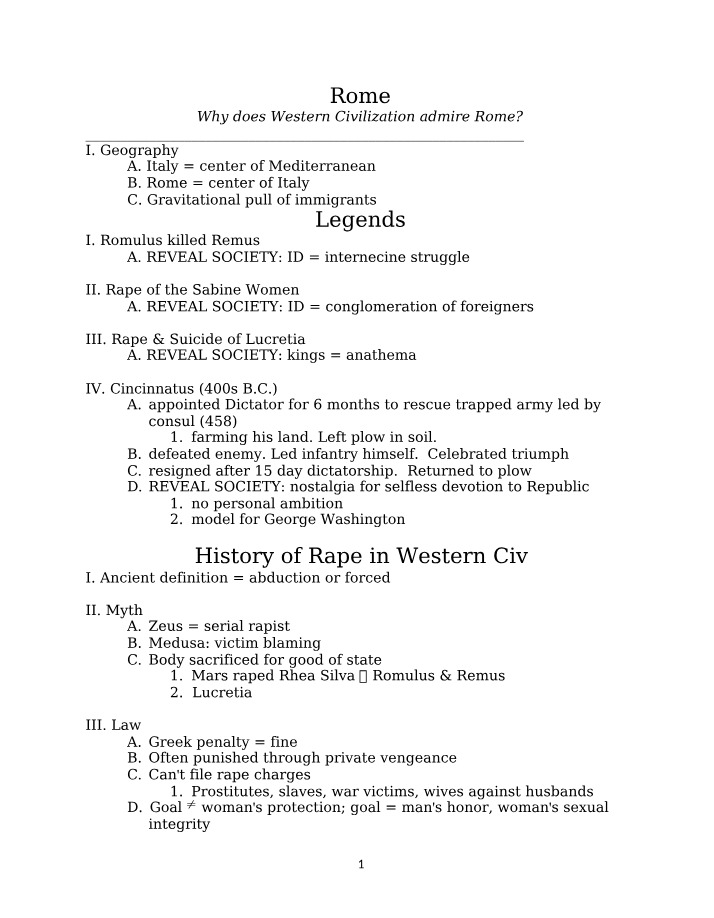 History of Rome