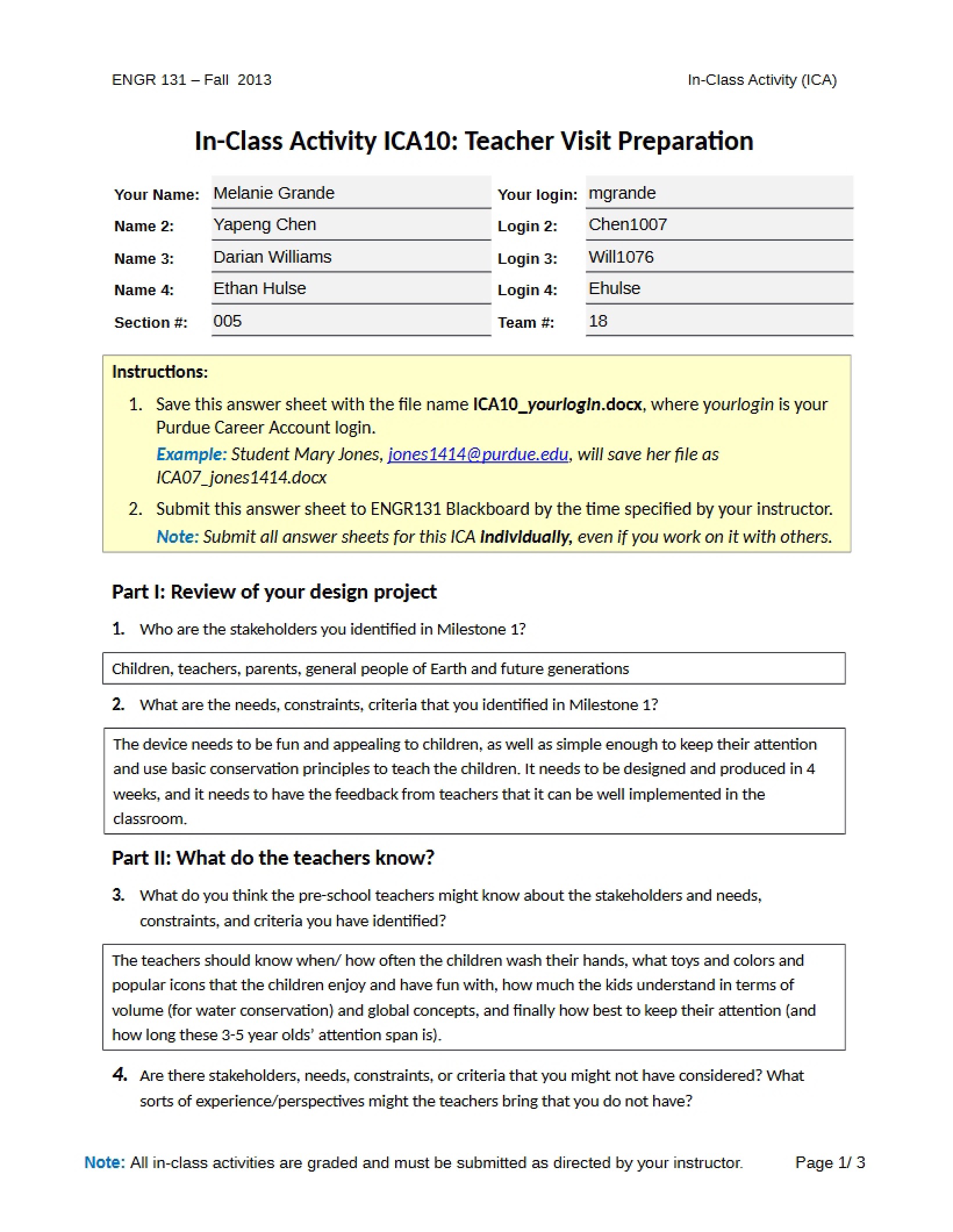 In-Class Activity 10