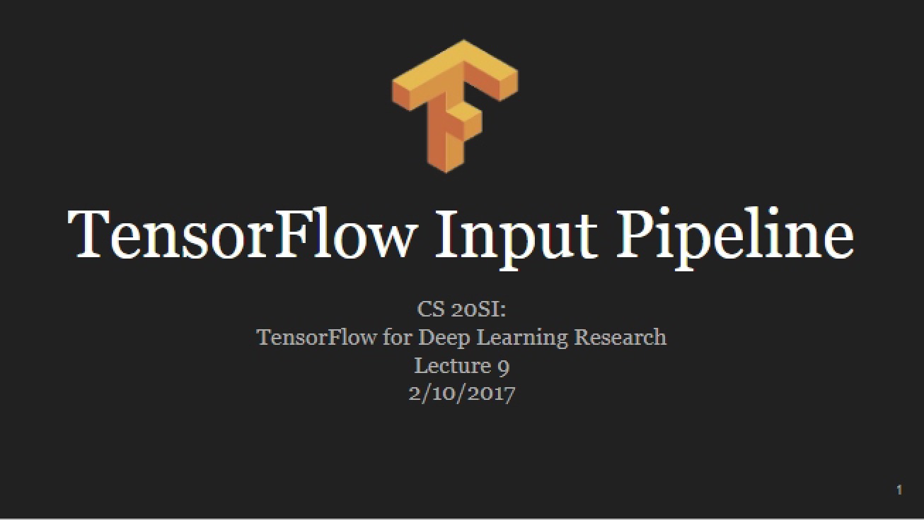 Second Look at the TensorFlow Input Pipeline