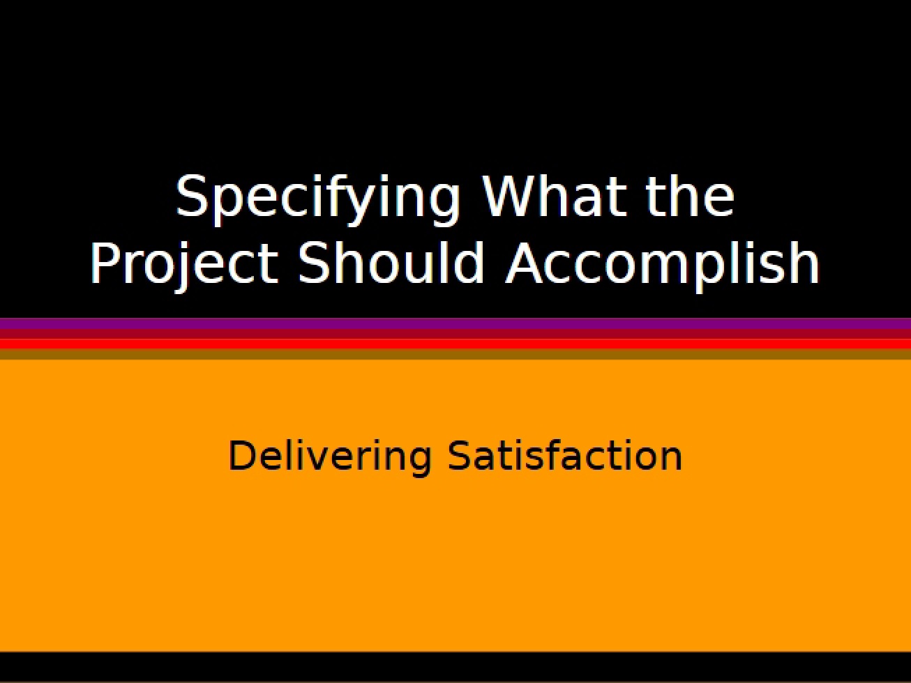 Defining Project Goals