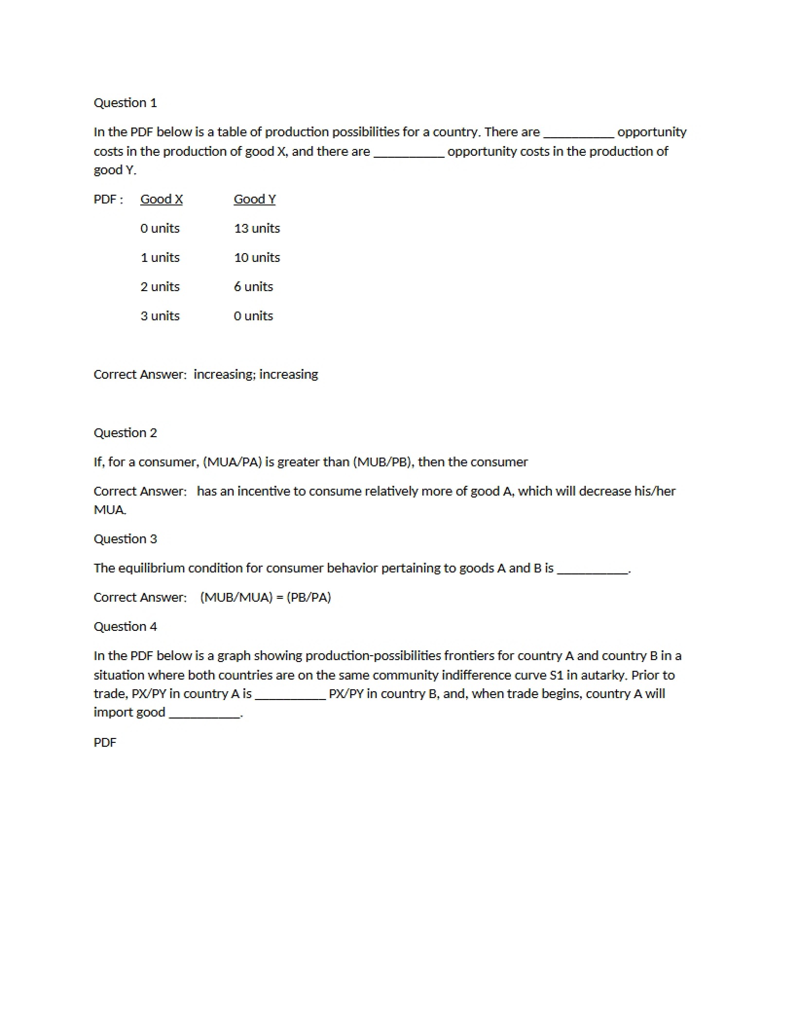 International Economics Study Guide - 7 Pages