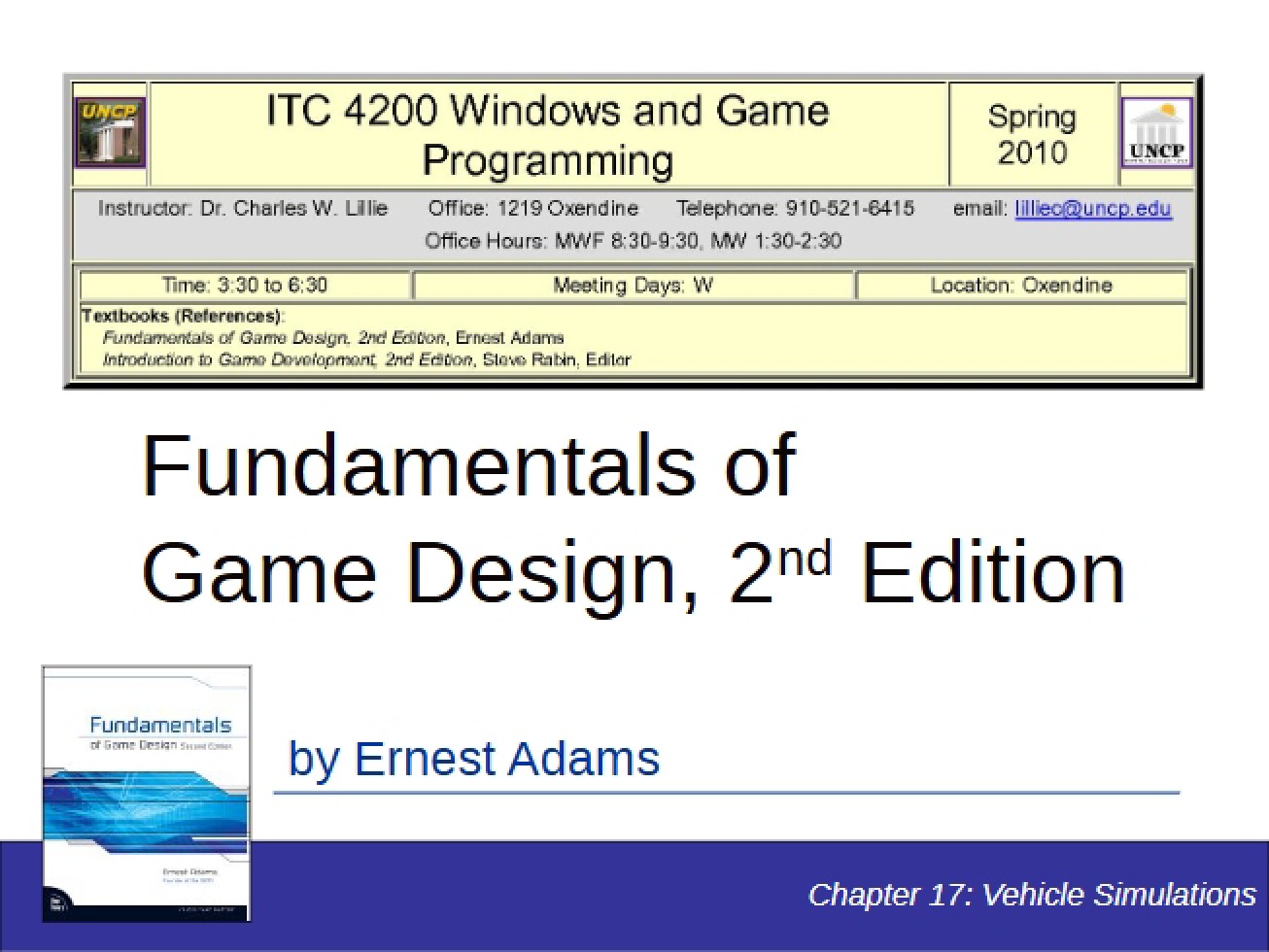 Simulations of Vehicles