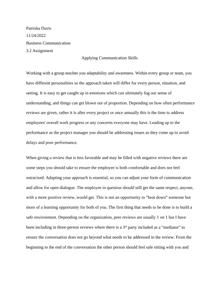 Performance Review Communication Strategies