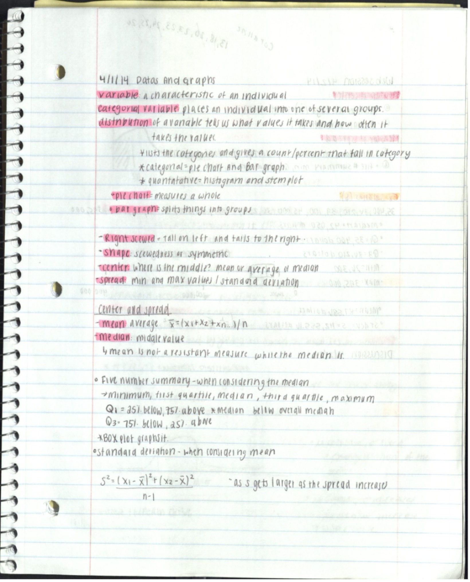 Intro Prob and Stats Notes