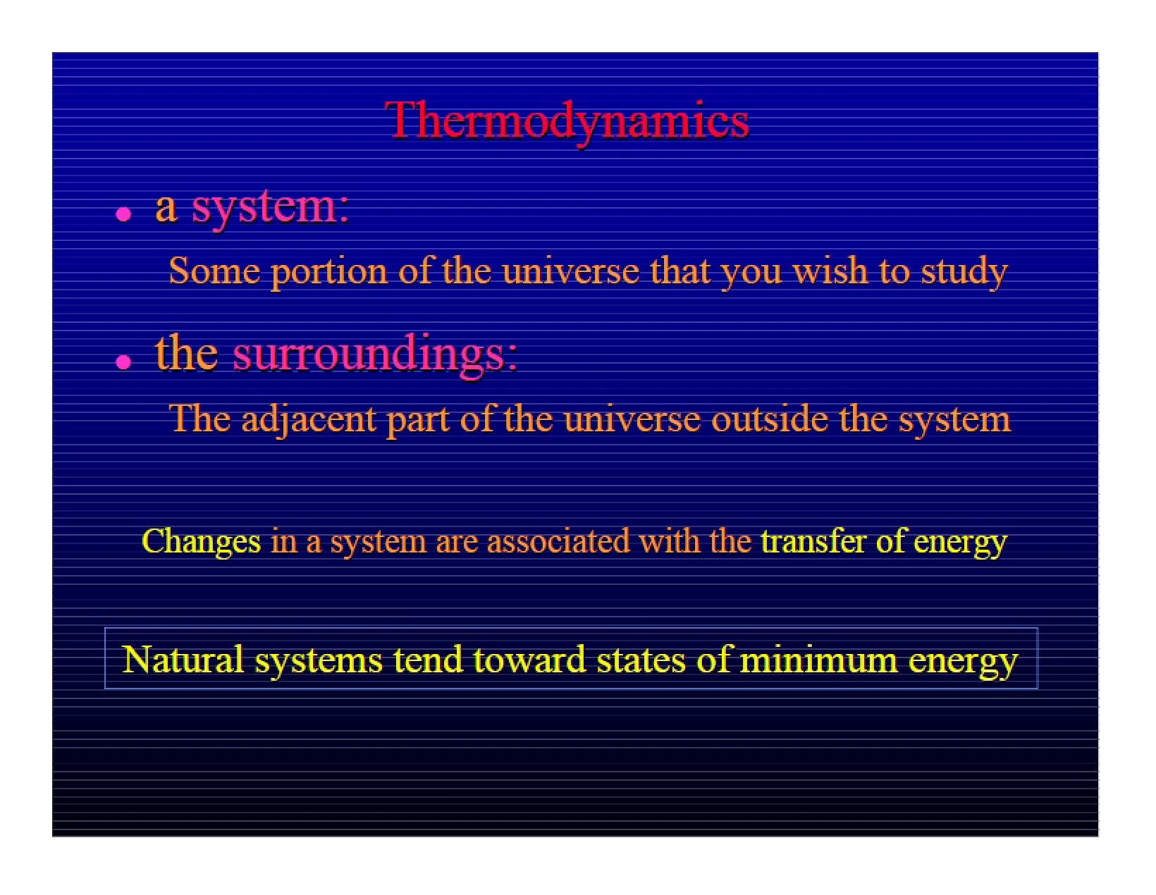 Thermodynamics Concepts