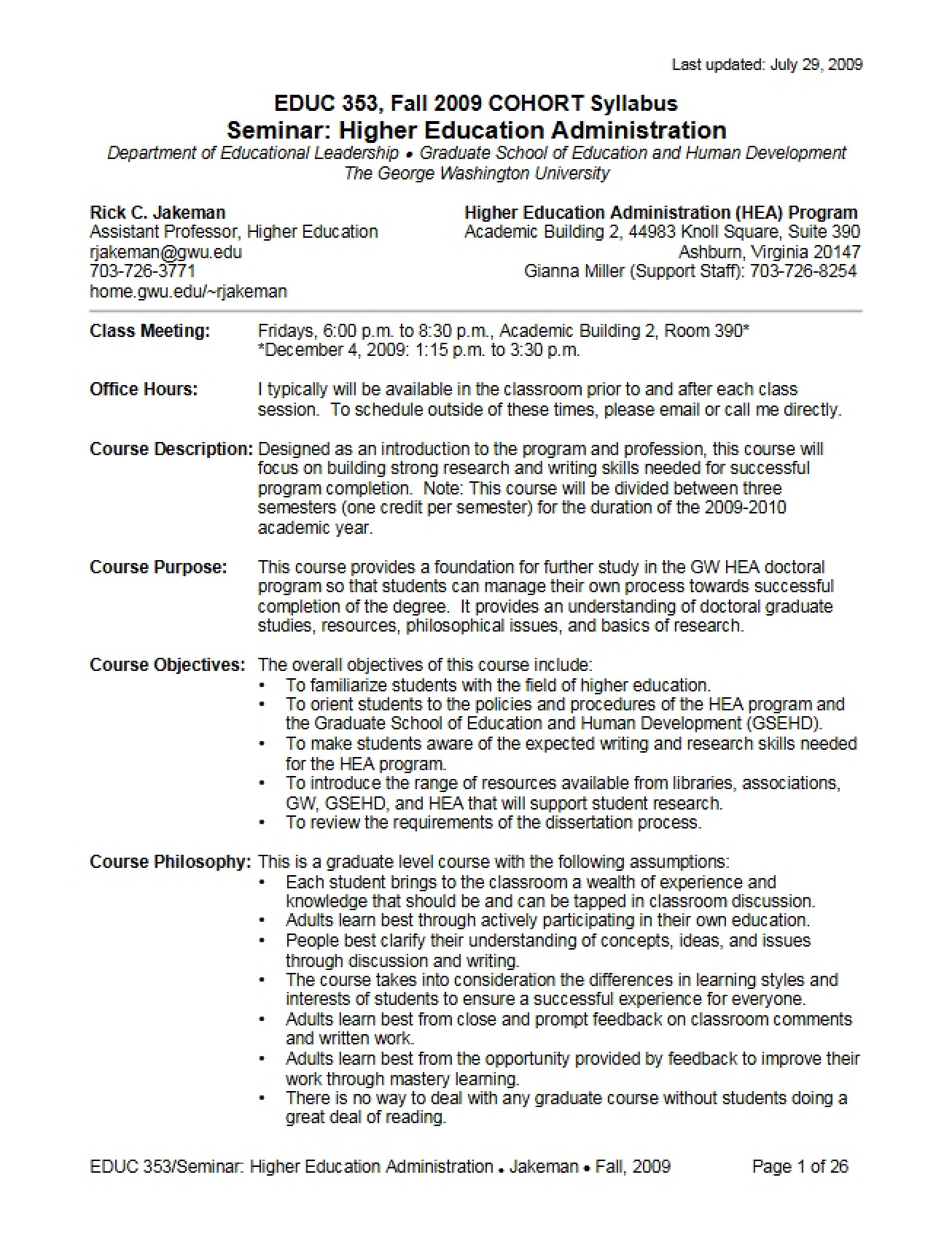 Syllabus - EDUC 353
