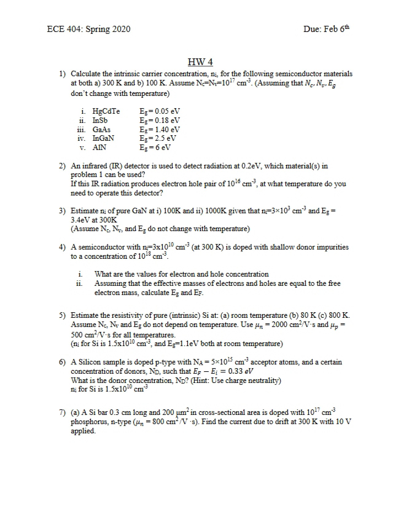 Homework 4 for ECE 404