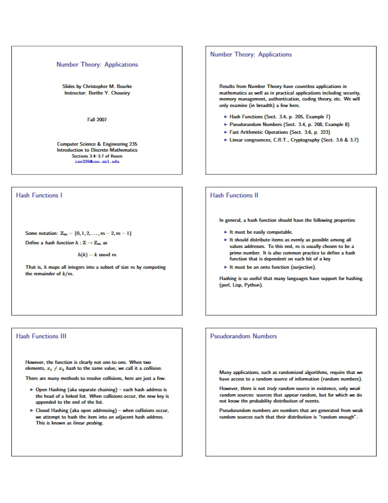 Lecture Notes - CSCE 235