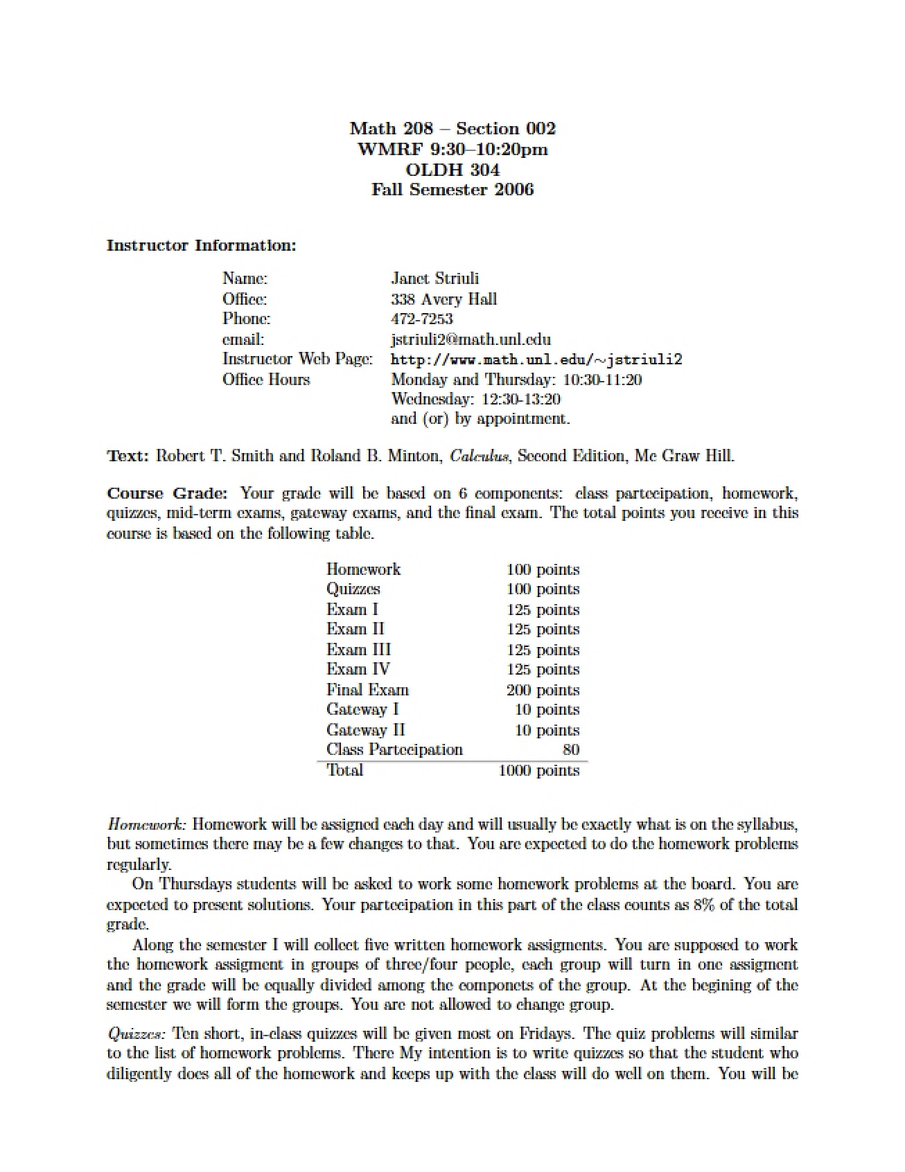 Syllabus Section 002