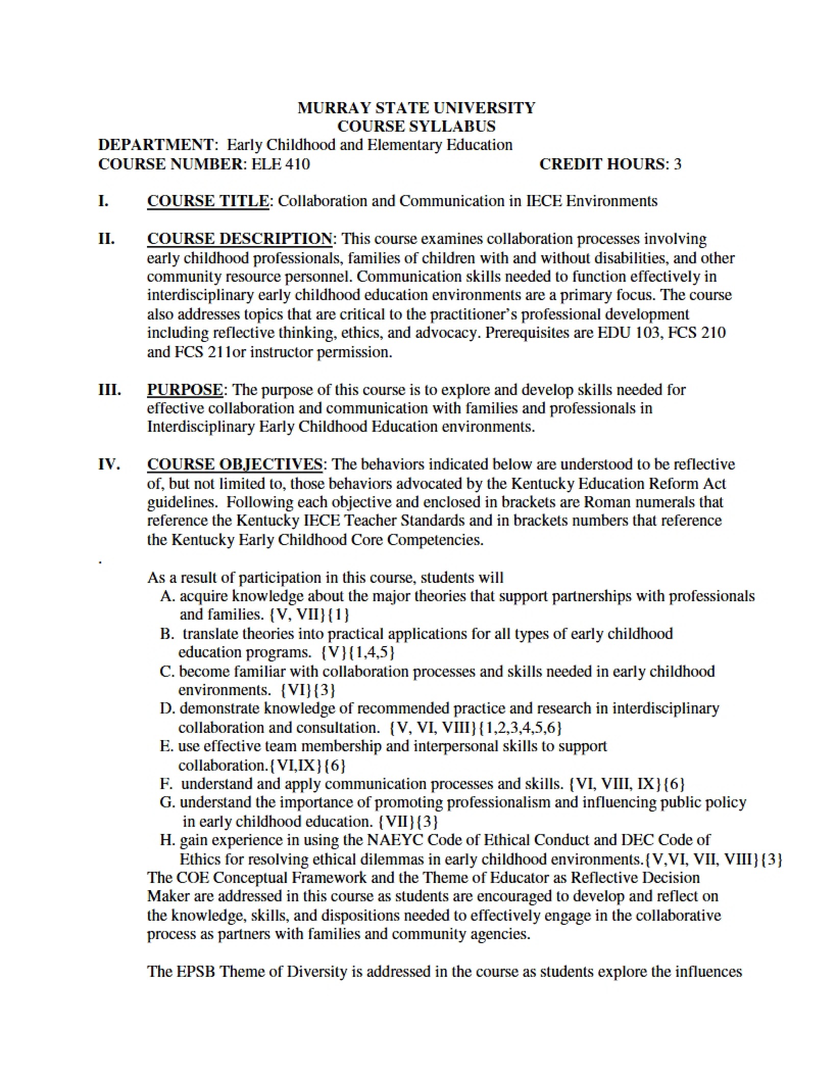 Syllabus - Collaboration and Communication in Iece Environments