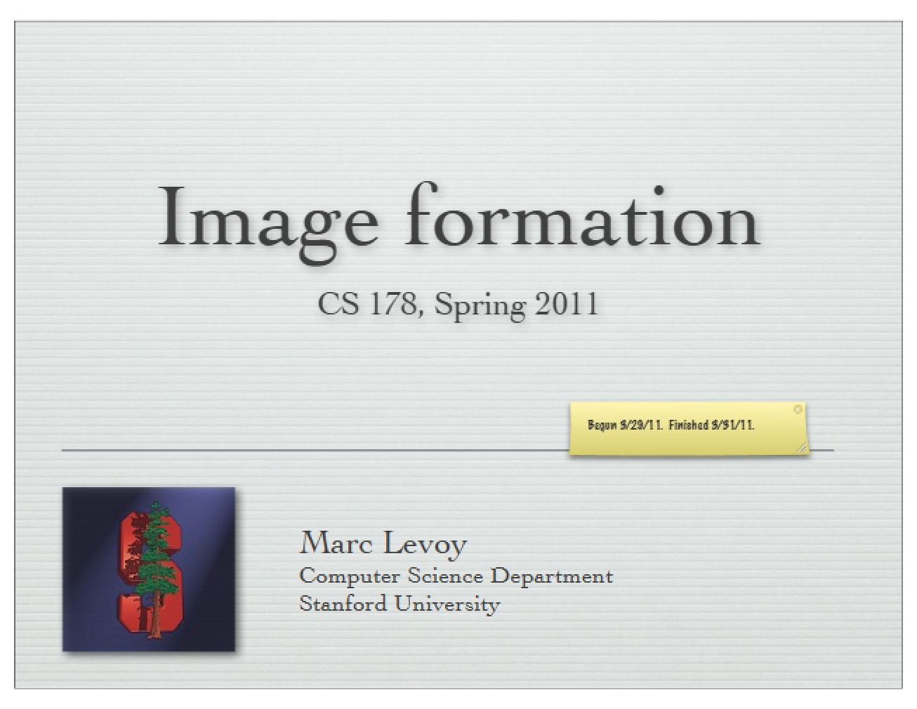 Image Formation - 59 Pages