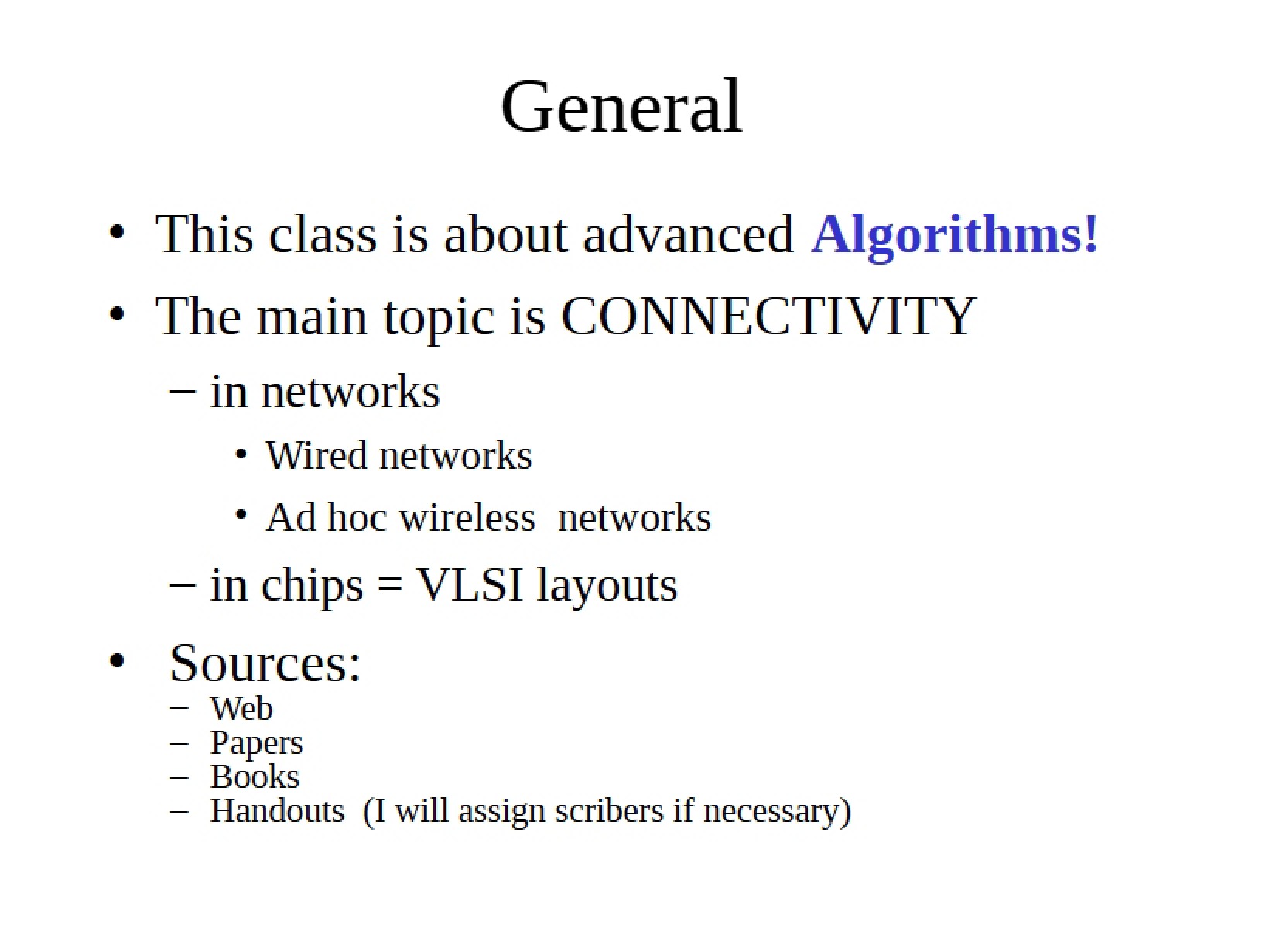 Advanced Algorithms Study Guide