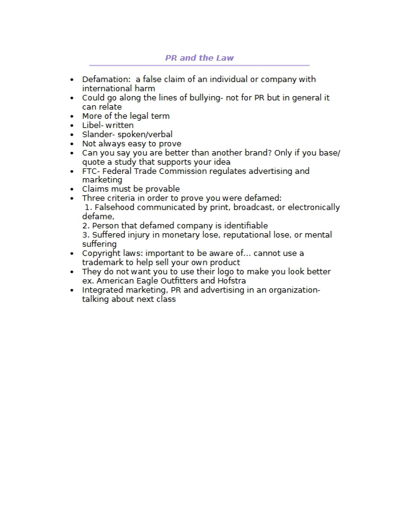 Legal Frameworks in Public Relations