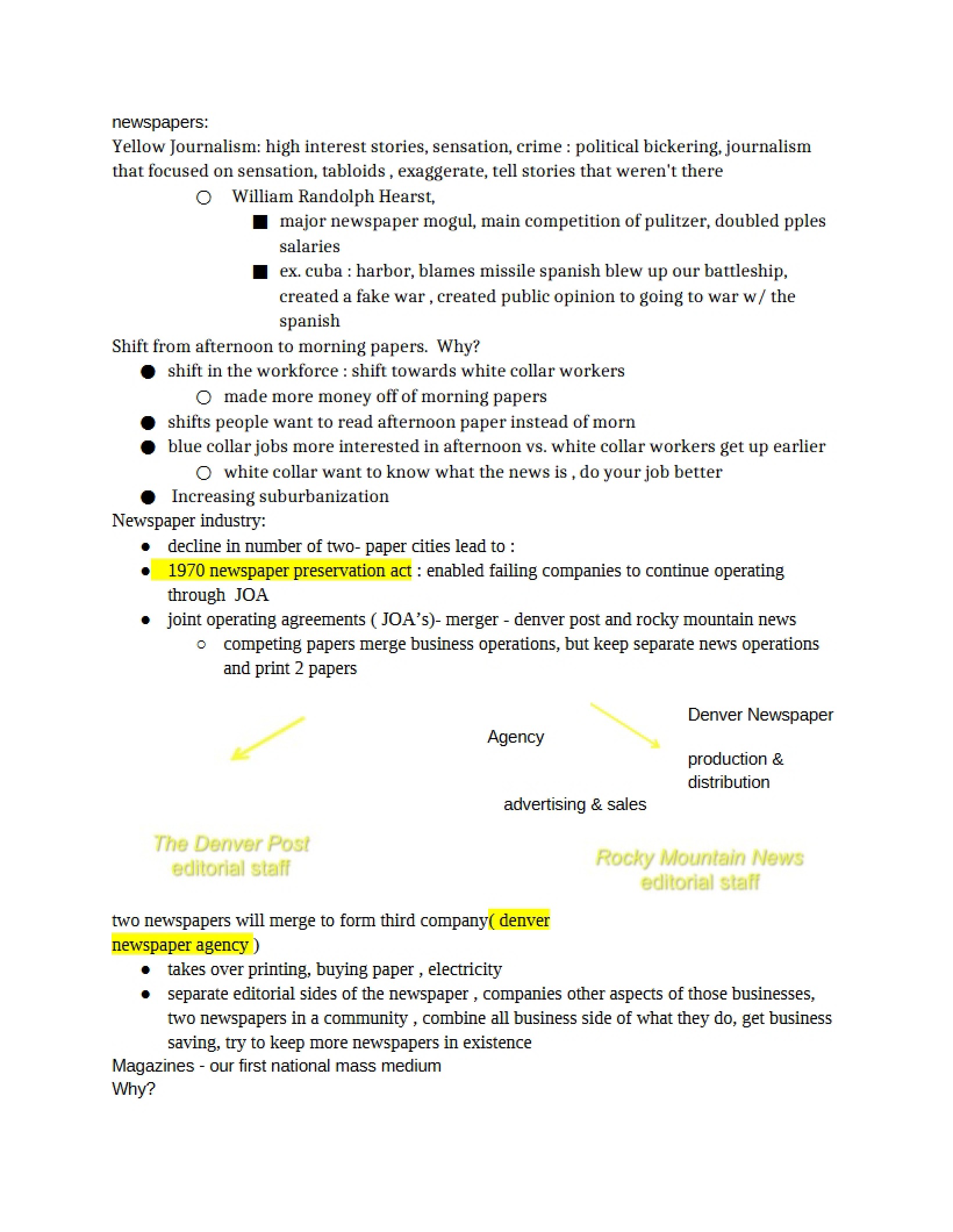 Journalism Yellow Press