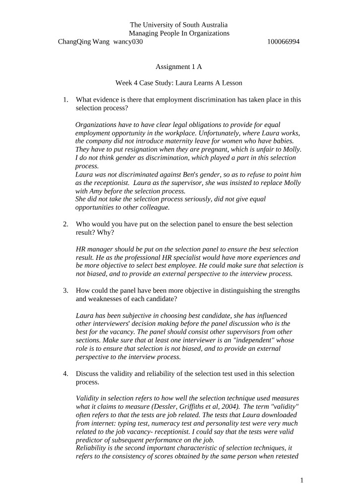 Case Study - Week 4