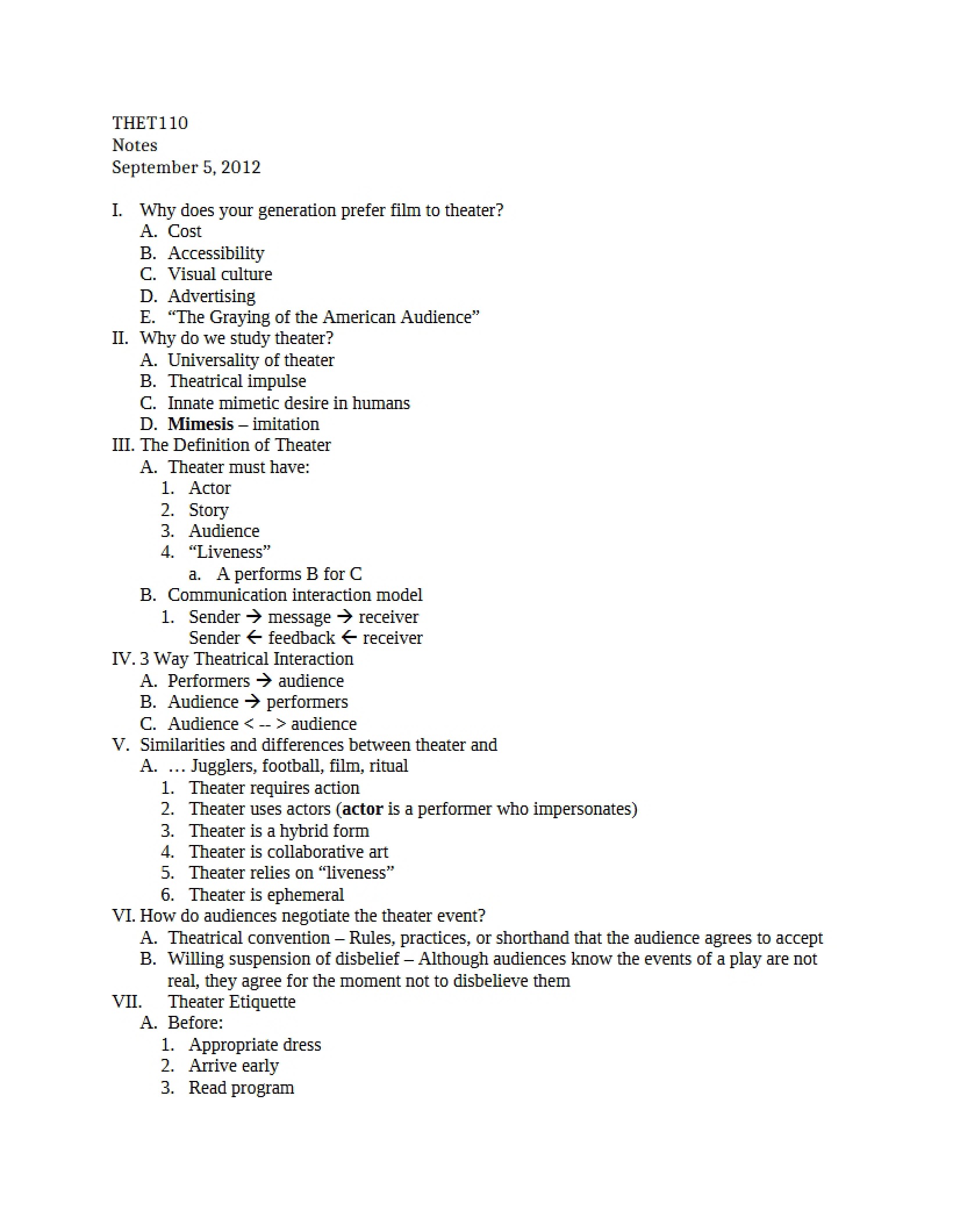 General Notes
