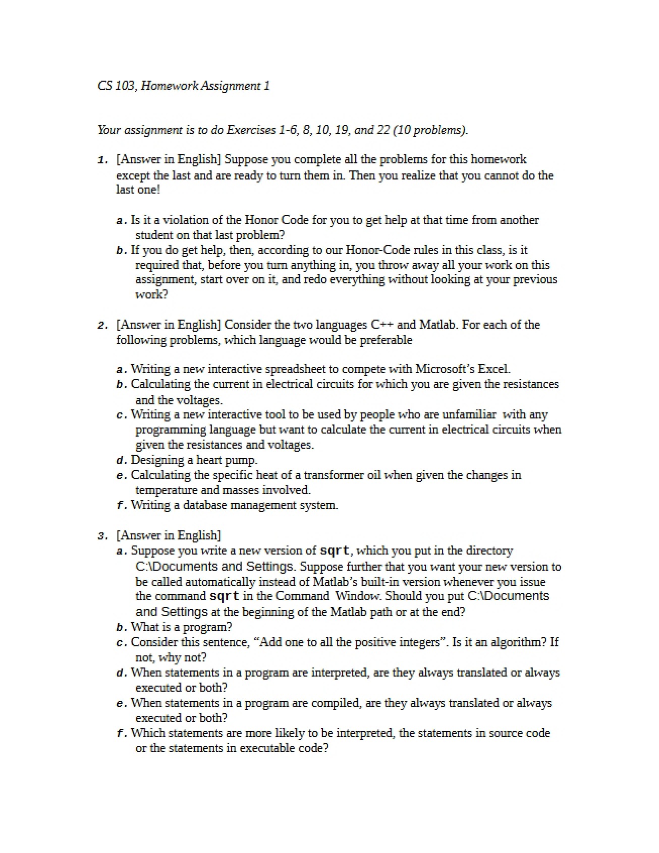 Guide for Studying - CS 103