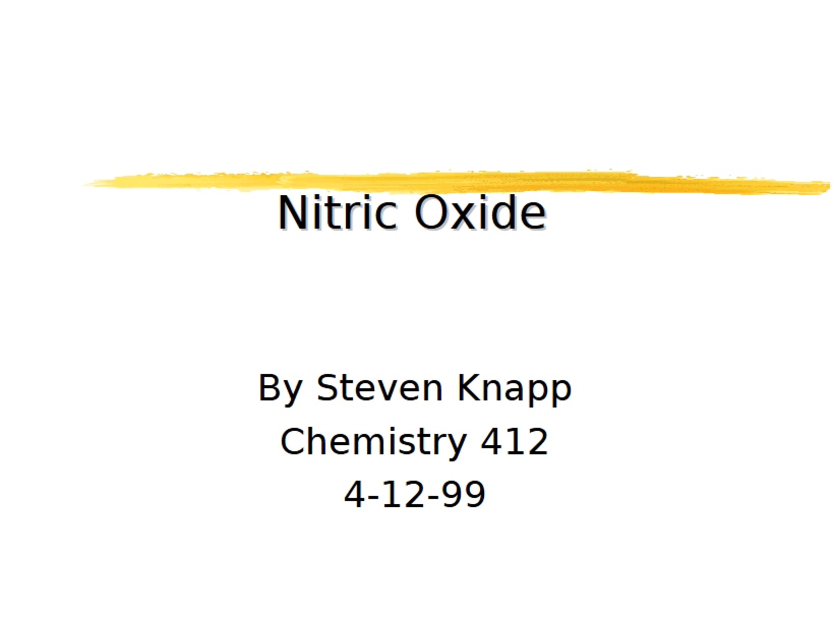 Oxide of Nitrogen (2)