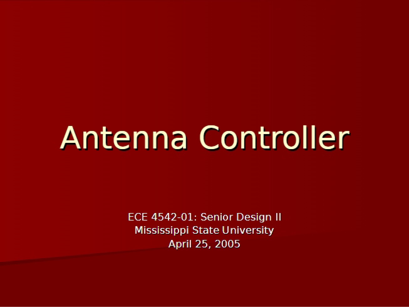 Controller for Antenna
