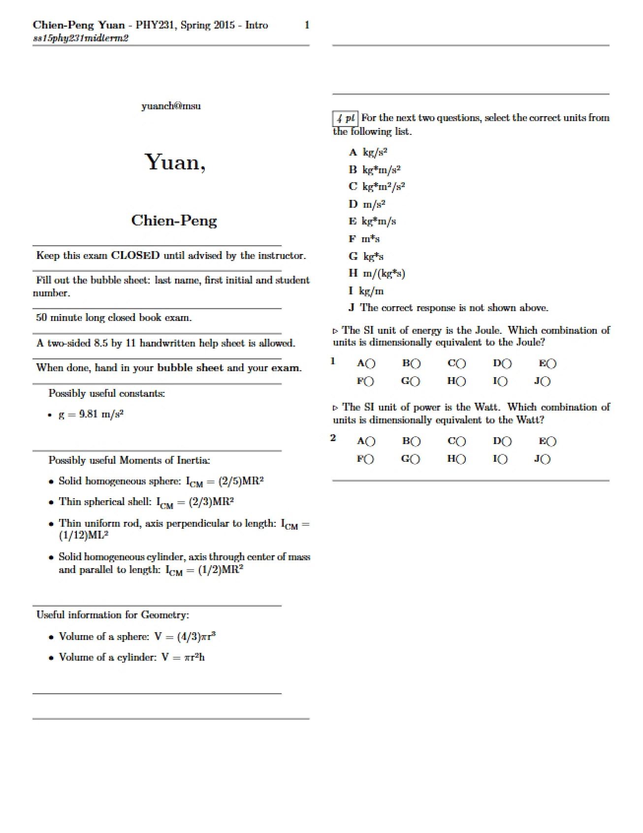 Exam 2