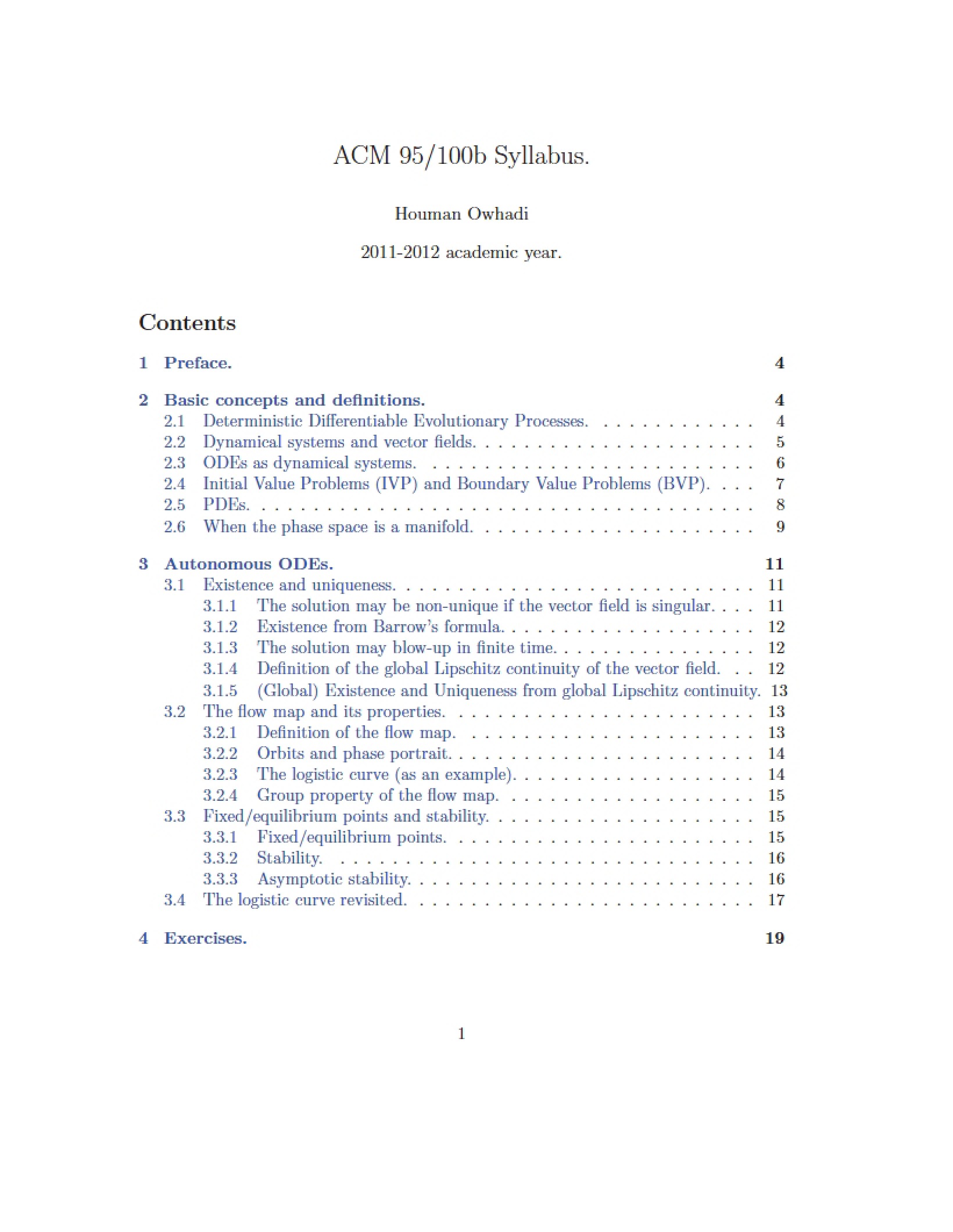 Course Syllabus