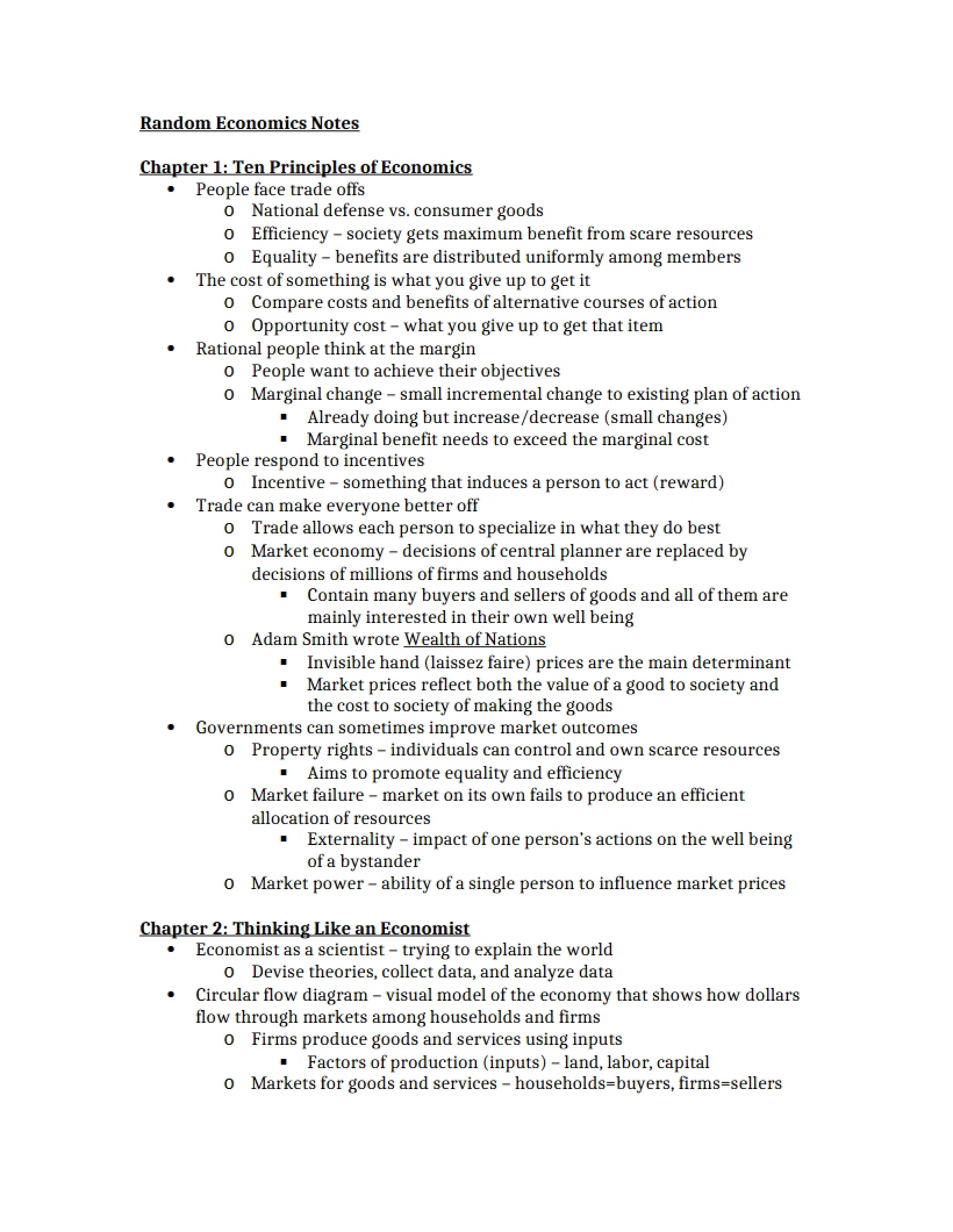Chapter 1 10 Principles of Economics
