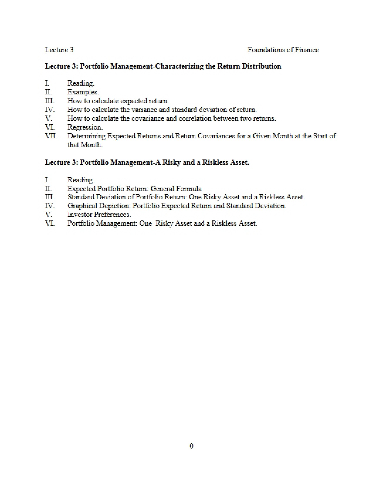 Return Distribution Characterization in Portfolio Management
