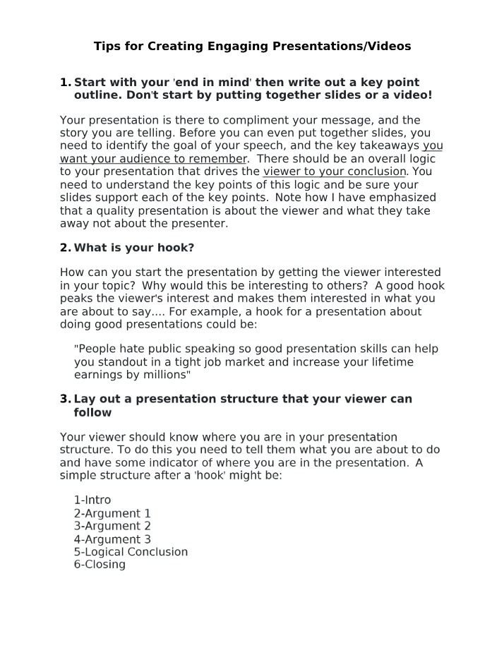Creating Engaging Presentations - A Comprehensive Guide