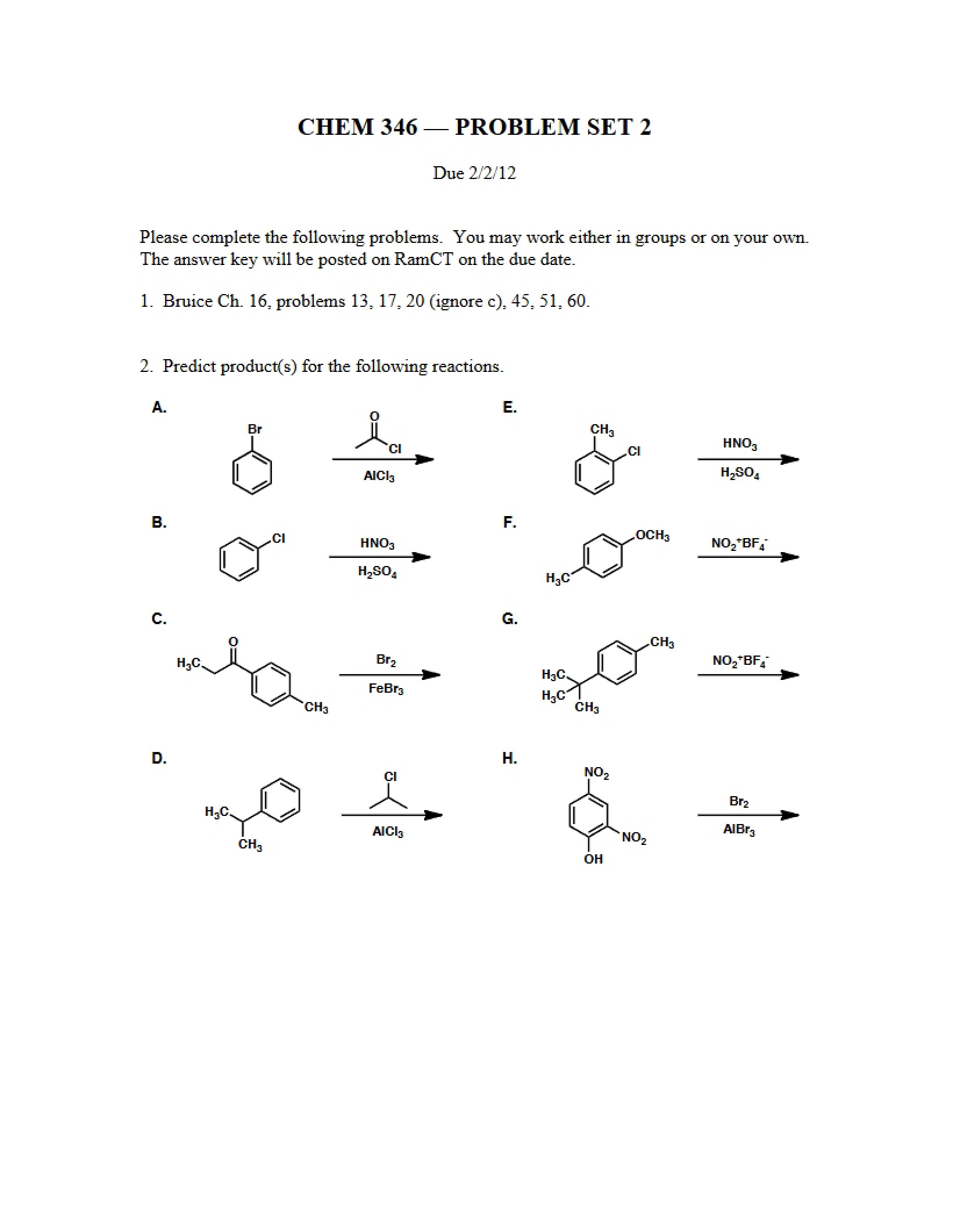 Second Problem Set