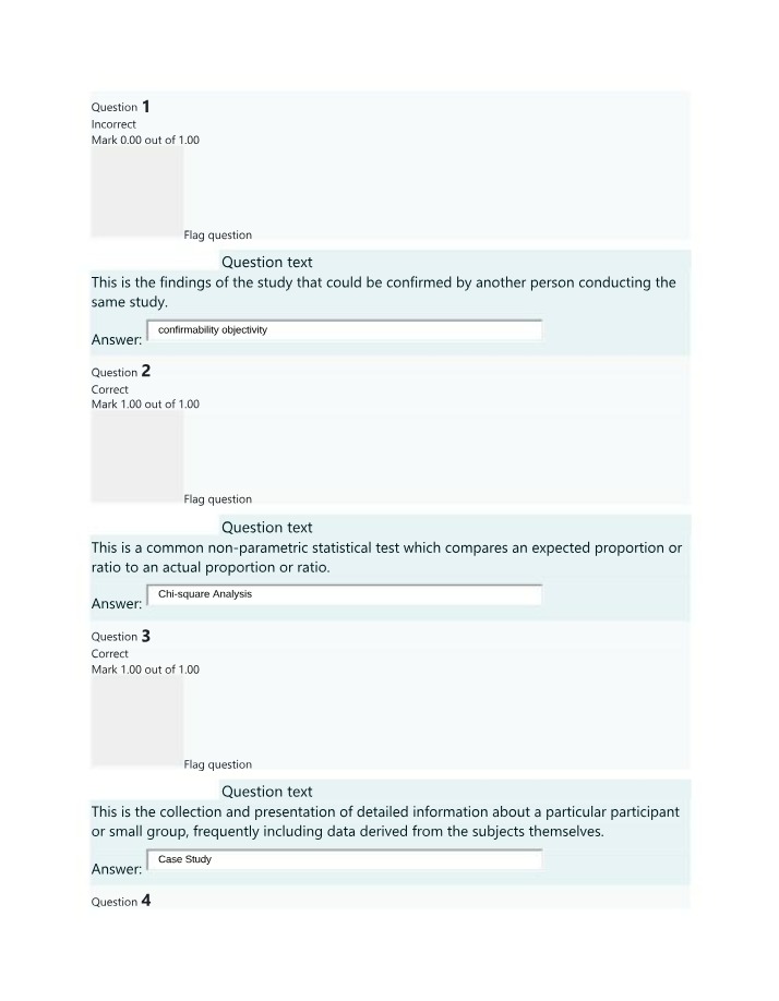 Research Methodology - Confirmability and Chi-square