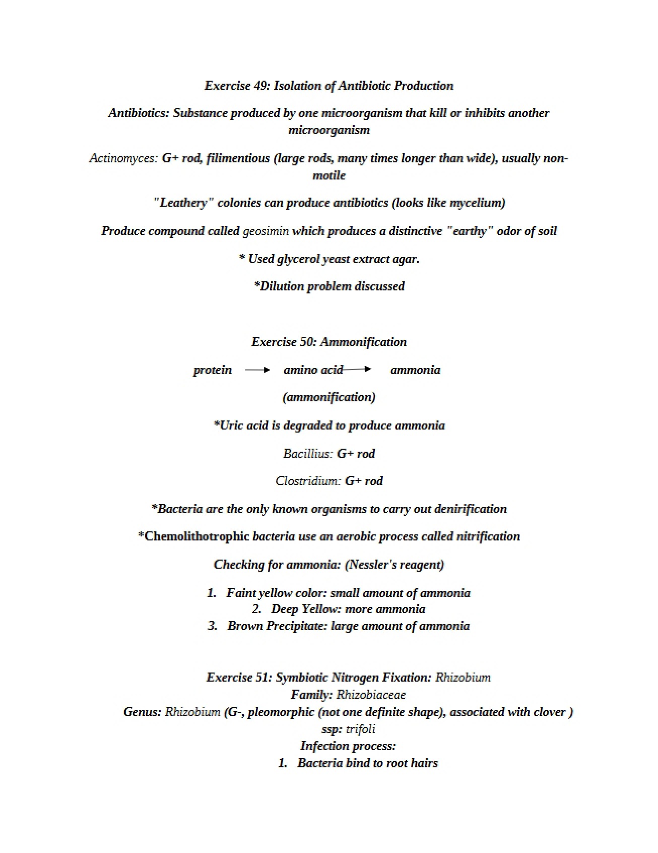 Antibiotic Production Isolation - Exercise 49