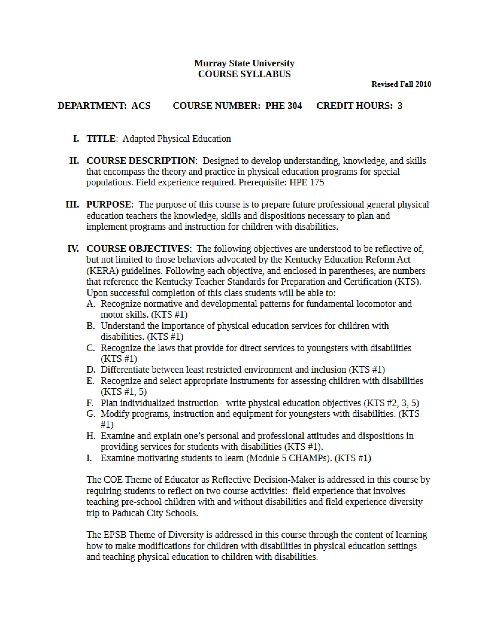 Syllabus