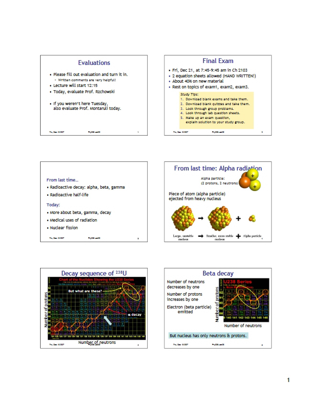 Lecture 29 Notes