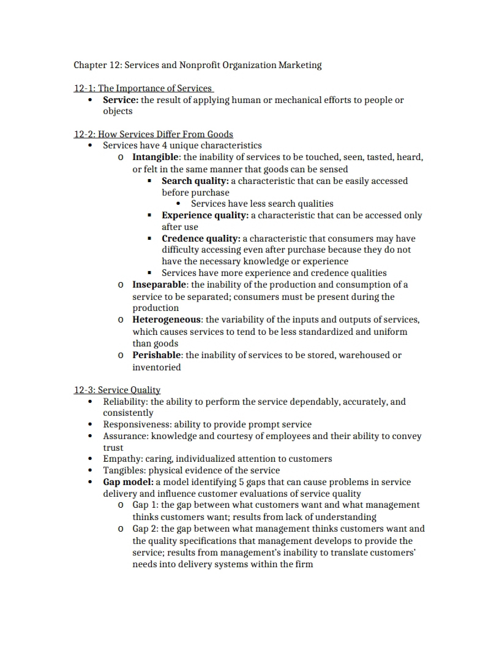 Nonprofit and Services Marketing - Chapter 12