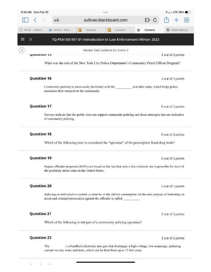 PSA 164 Exam 3 Part B