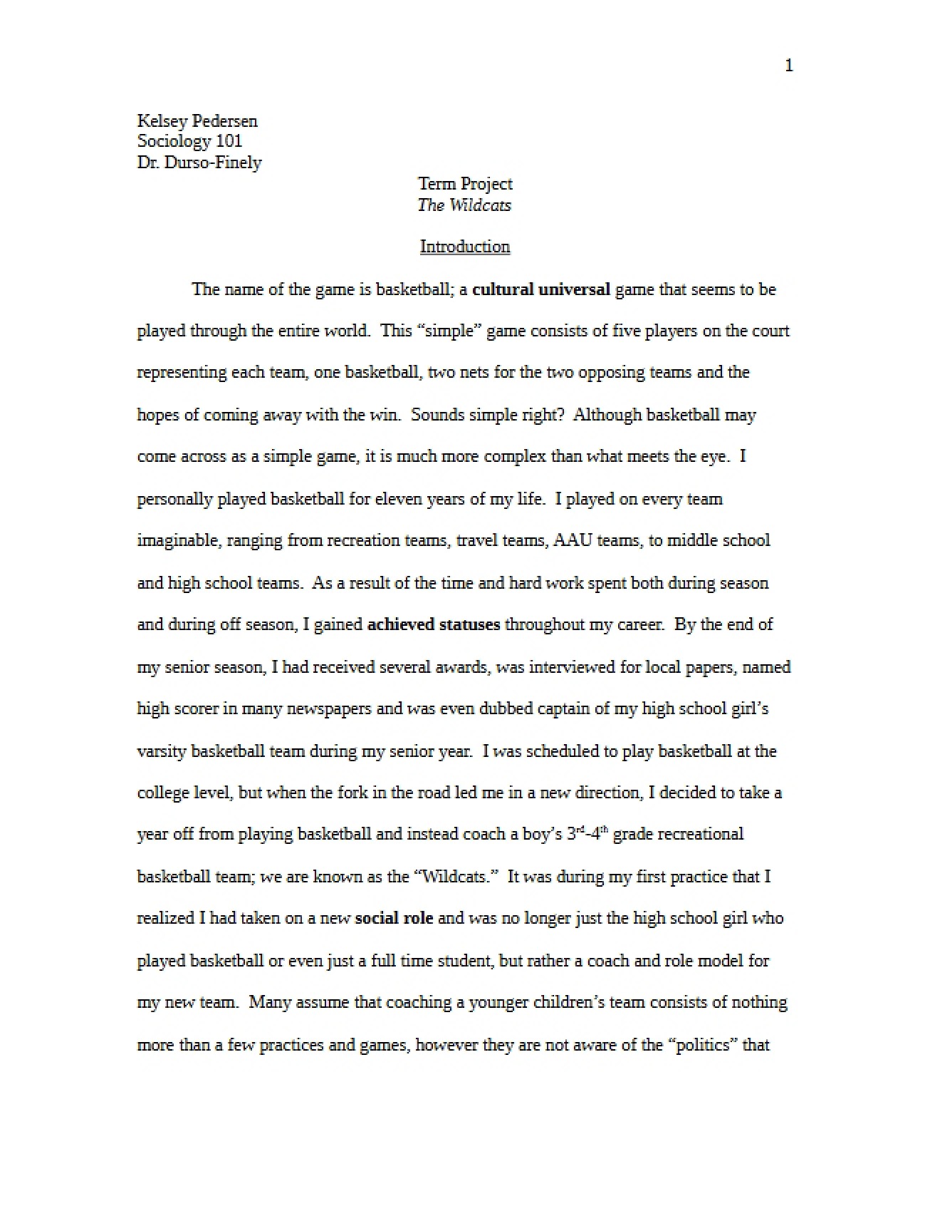 Wildcats Term Project