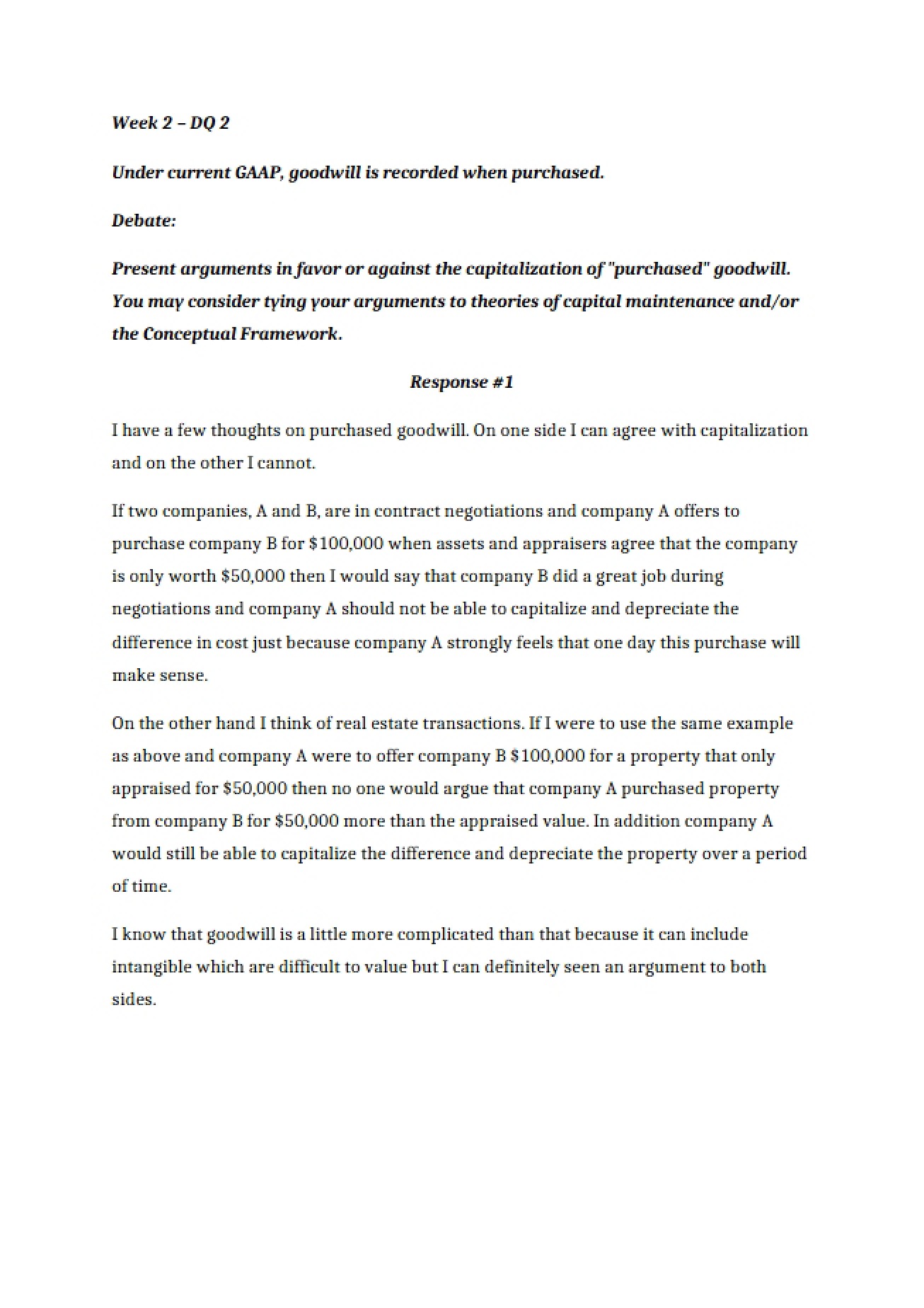 Research in Accounting Theory Essay