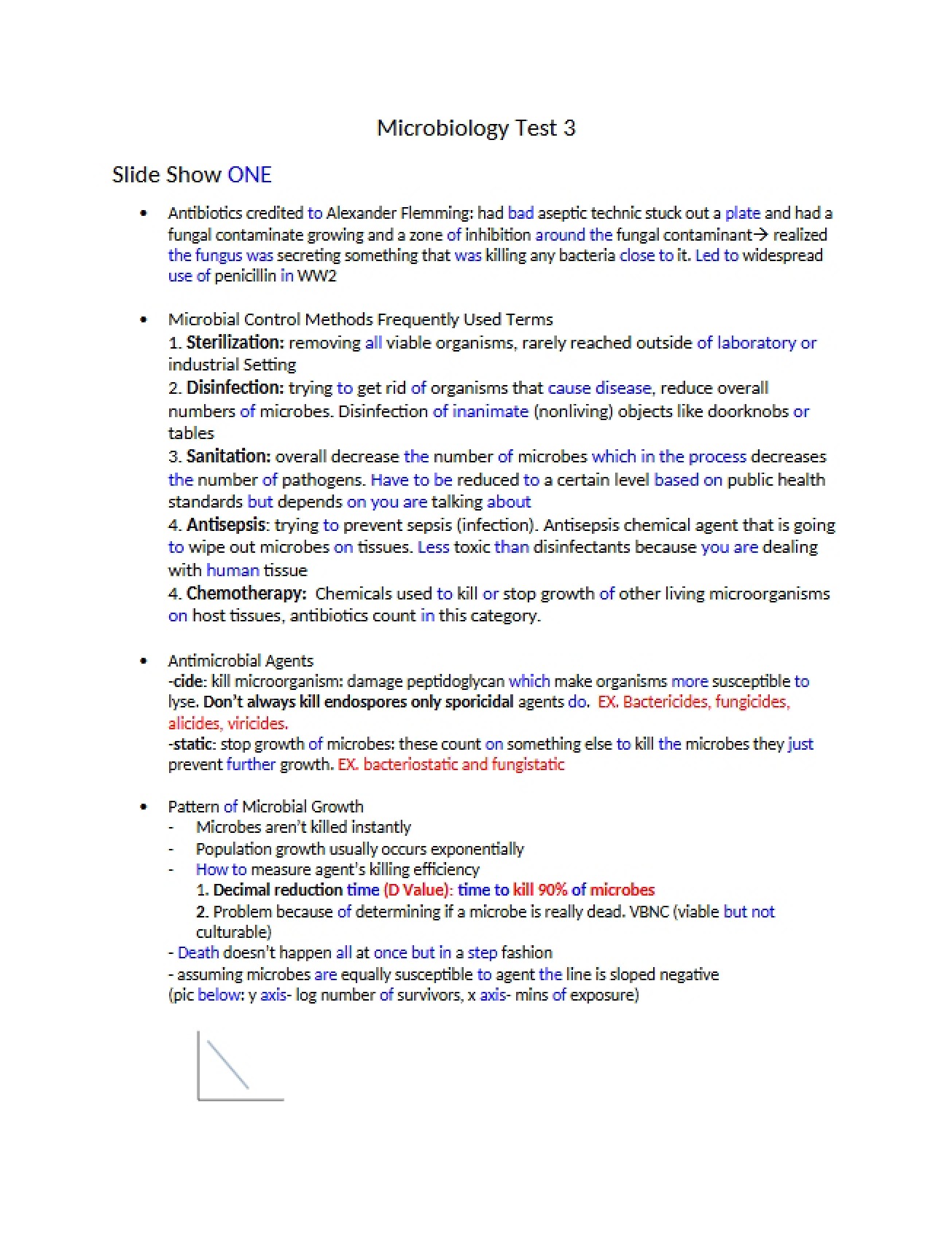 Test 3 for Microbiology