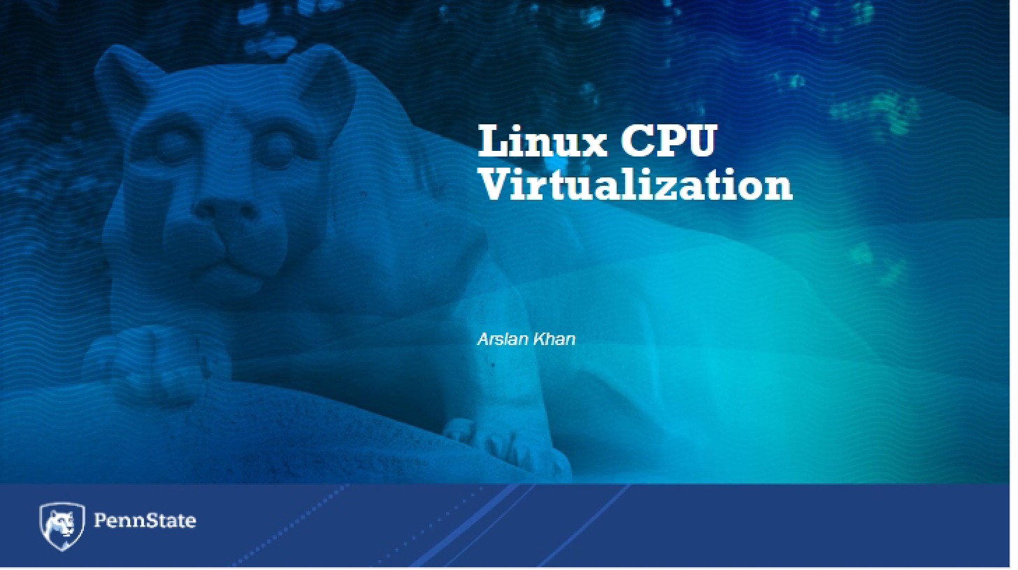 Virtualization of CPU in Linux