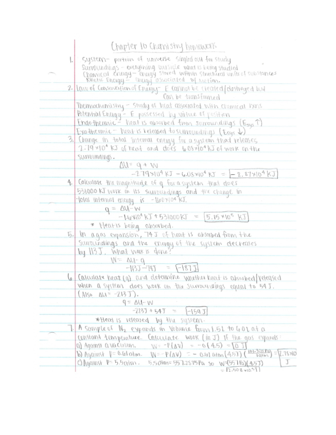 Chapter 10 Chemistry
