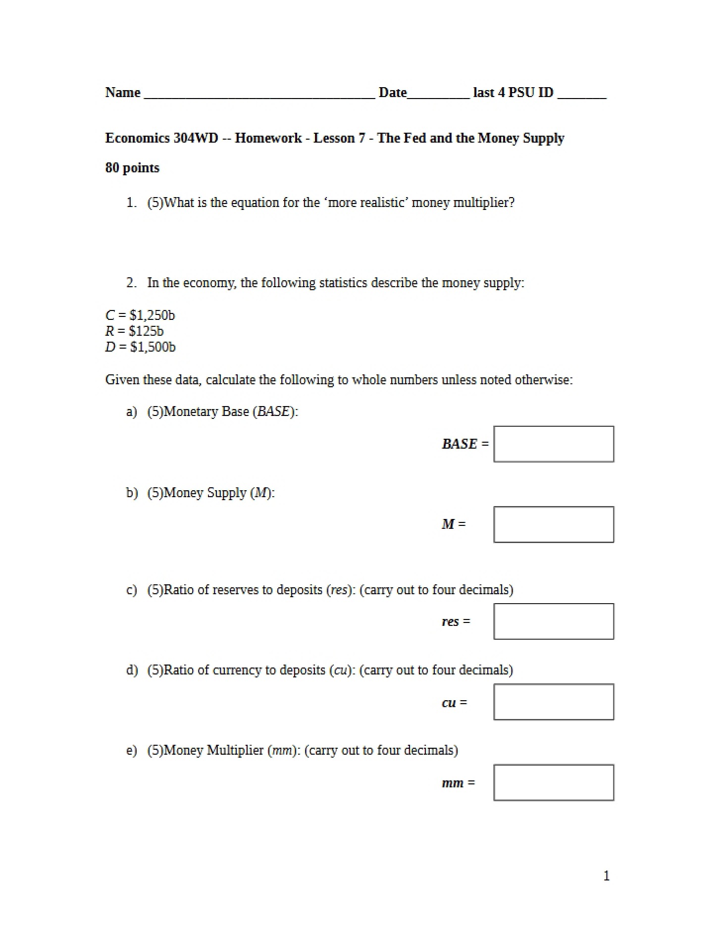 Homework 7 (ECON 304)