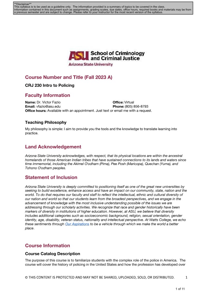 CRJ 230 Course Materials