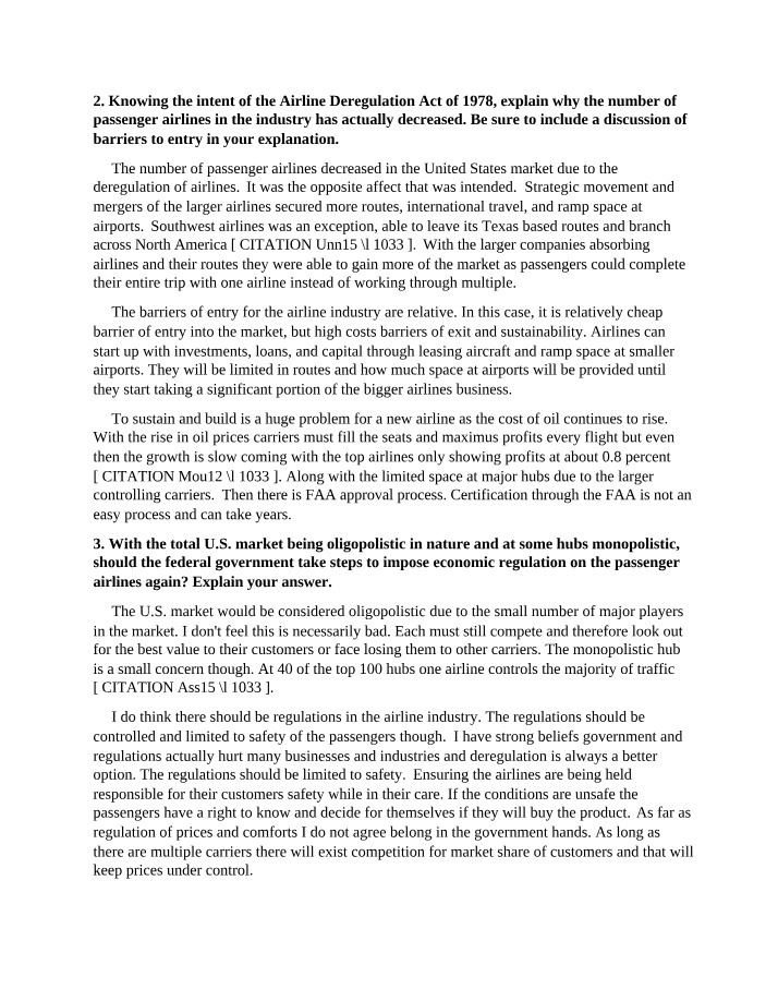 Why Passenger Airline Numbers Decreased