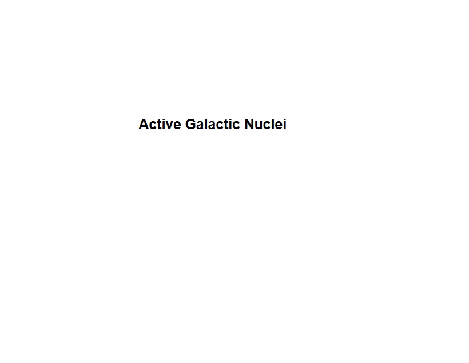 Nuclei of Active Galaxies
