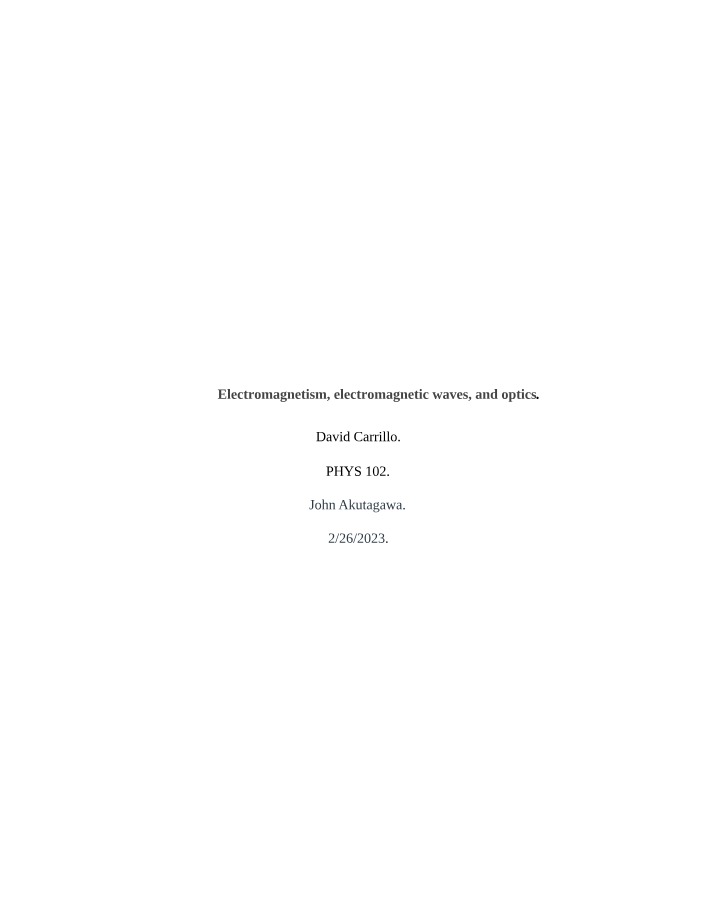 Electromagnetism, Waves, and Optics in Aviation