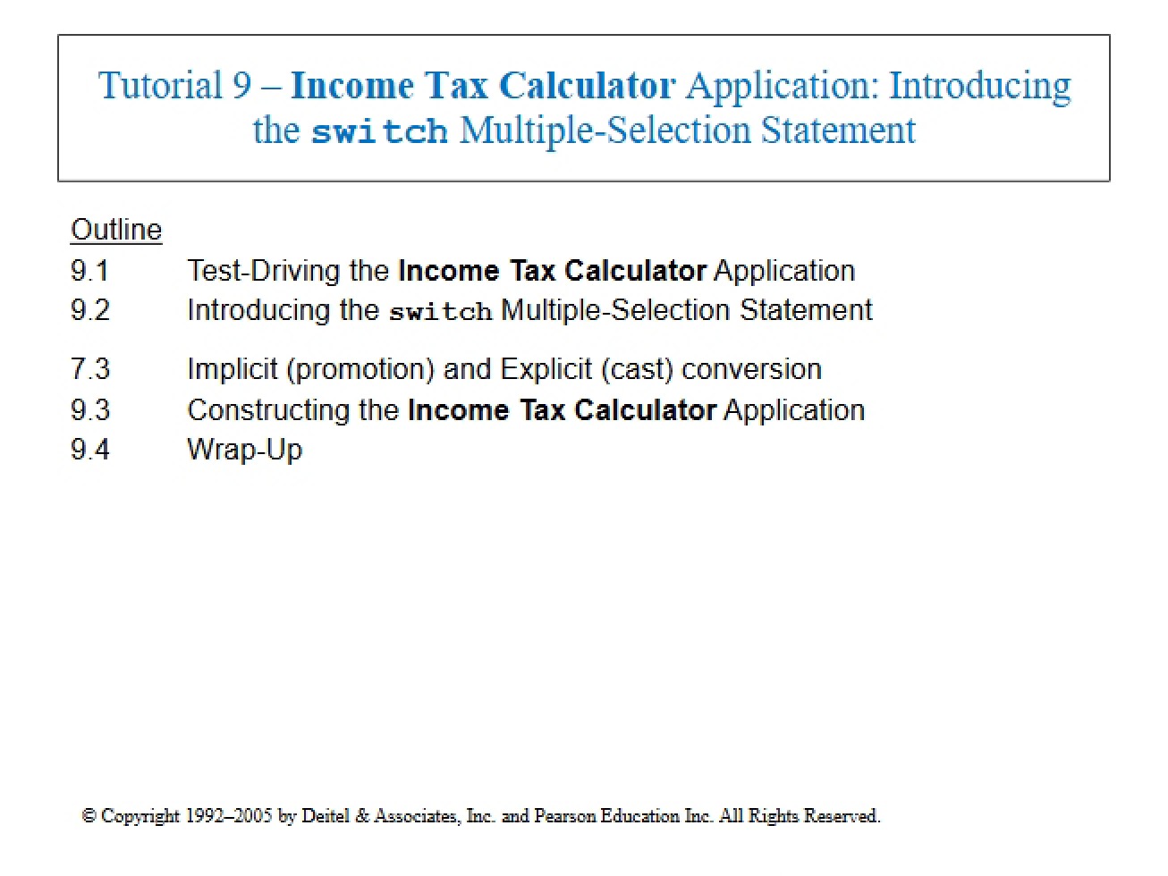 Income Tax Calculator App (Tutorial 9)